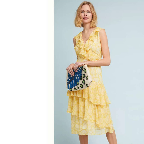 Anthropologie dRA Sunny days ruffled dress - Picture 1 of 7